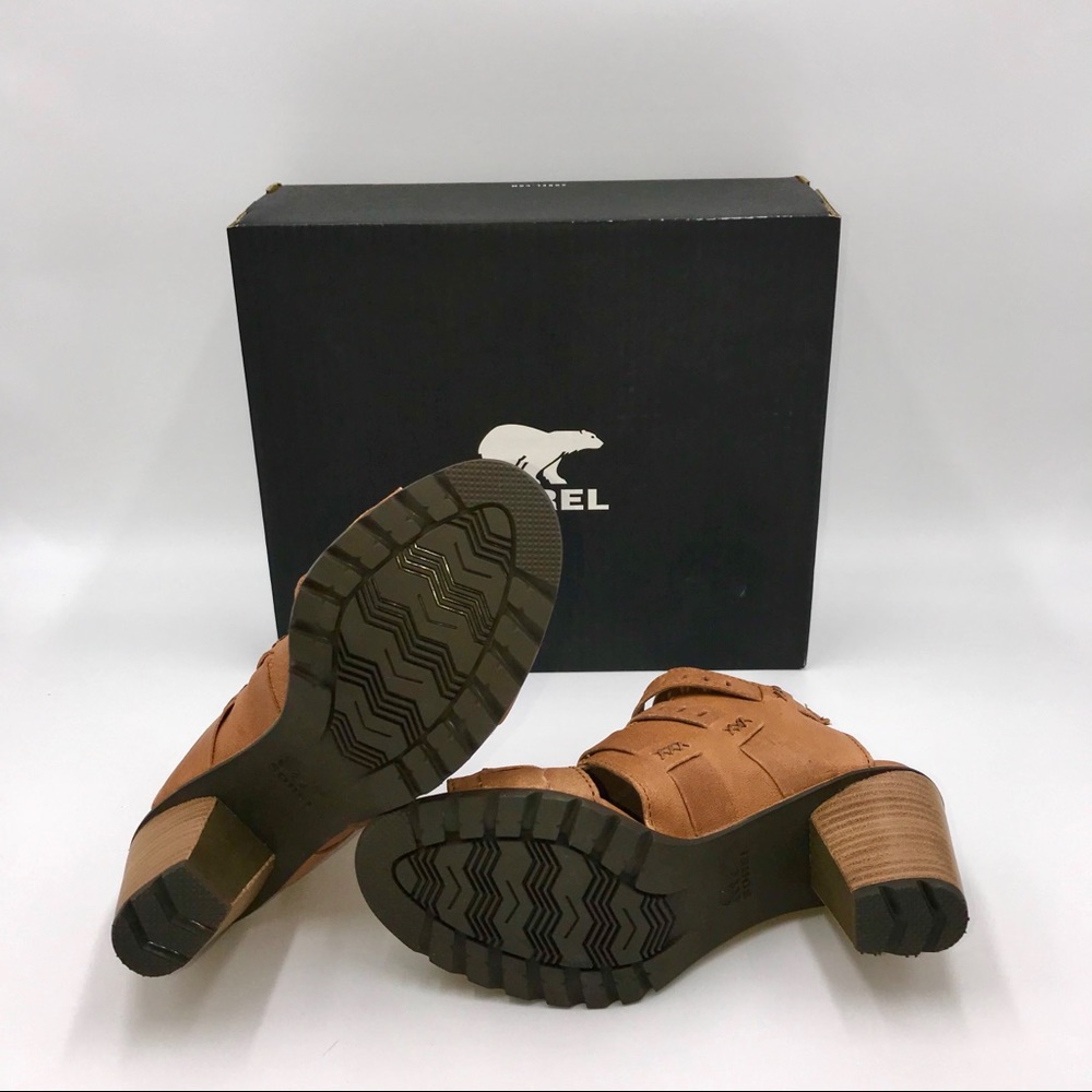 🆕 SOREL | Women Nadia Buckle Camel Brown Sandals - Picture 7 of 7
